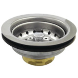 Tacoma K111B 3-1/2 Inch Kitchen Sink Basket Strainer Only, Brushed