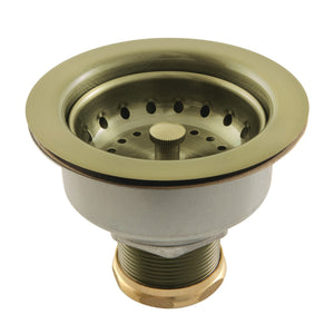 Tacoma K112AB 3-1/2 Inch Kitchen Sink Basket Strainer Only, Antique Brass