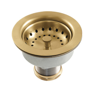 Tacoma K112BB 3-1/2 Inch Kitchen Sink Basket Strainer Only, Brushed Brass