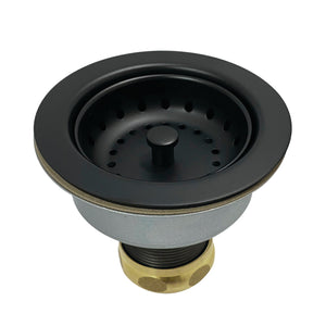 Tacoma K112MB 3-1/2 Inch Kitchen Sink Basket Strainer Only, Matte Black