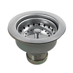 Tacoma K112 3-1/2 Inch Kitchen Sink Basket Strainer Only, Stainless Steel