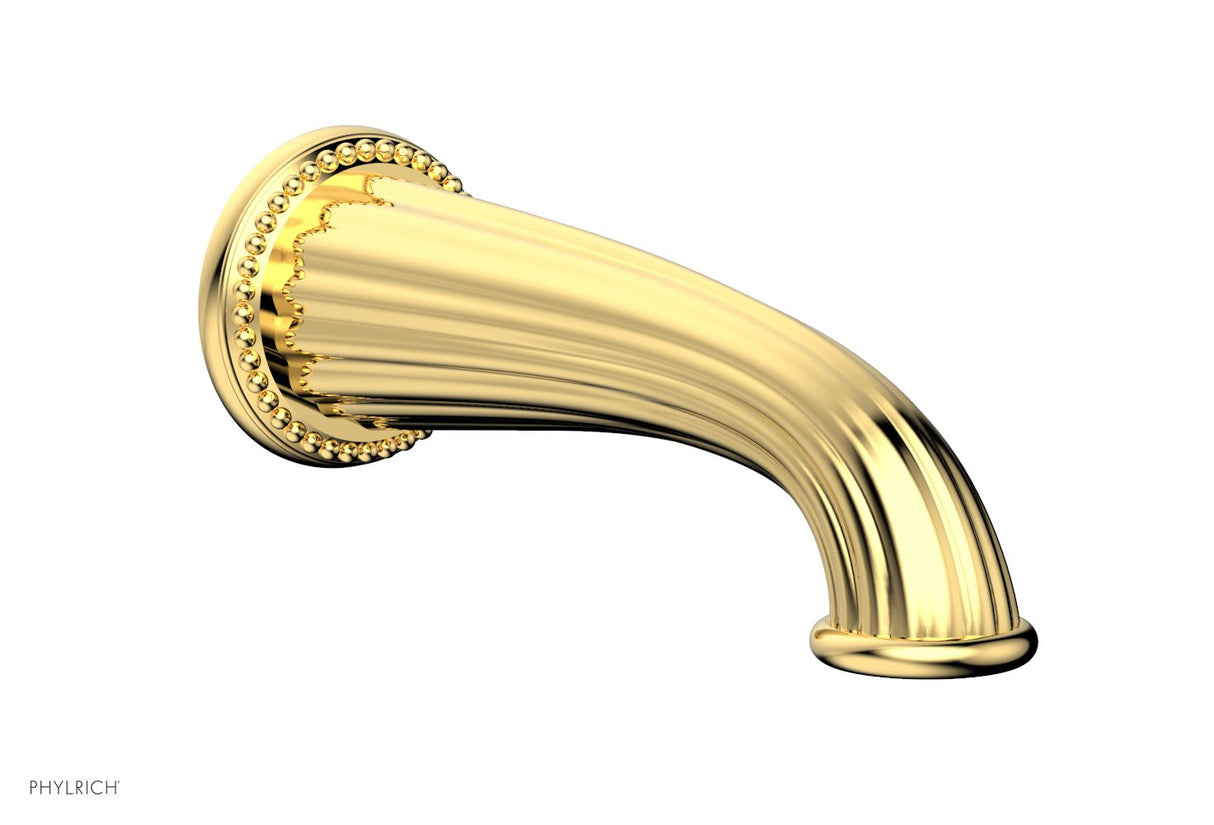 Phylrich K1141X3-025 GEORGIAN & BARCELONA Wall Tub Spout K1141X3 - Polished Gold