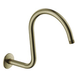 Restoration K114C3 14-Inch Shower Arm with Flange, Antique Brass
