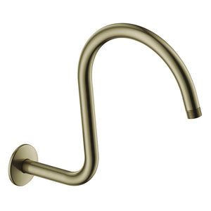 Restoration K114C3 14-Inch Shower Arm with Flange, Antique Brass