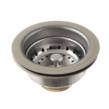 Fresno K121B 3-1/2 Inch Kitchen Sink Basket Strainer Only, Stainless Steel
