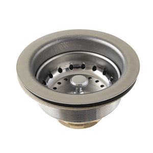 Fresno K121B 3-1/2 Inch Kitchen Sink Basket Strainer Only, Stainless Steel