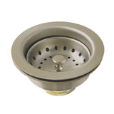 Fresno K121BBN 3-1/2 Inch Kitchen Sink Basket Strainer Only, Brushed Nickel