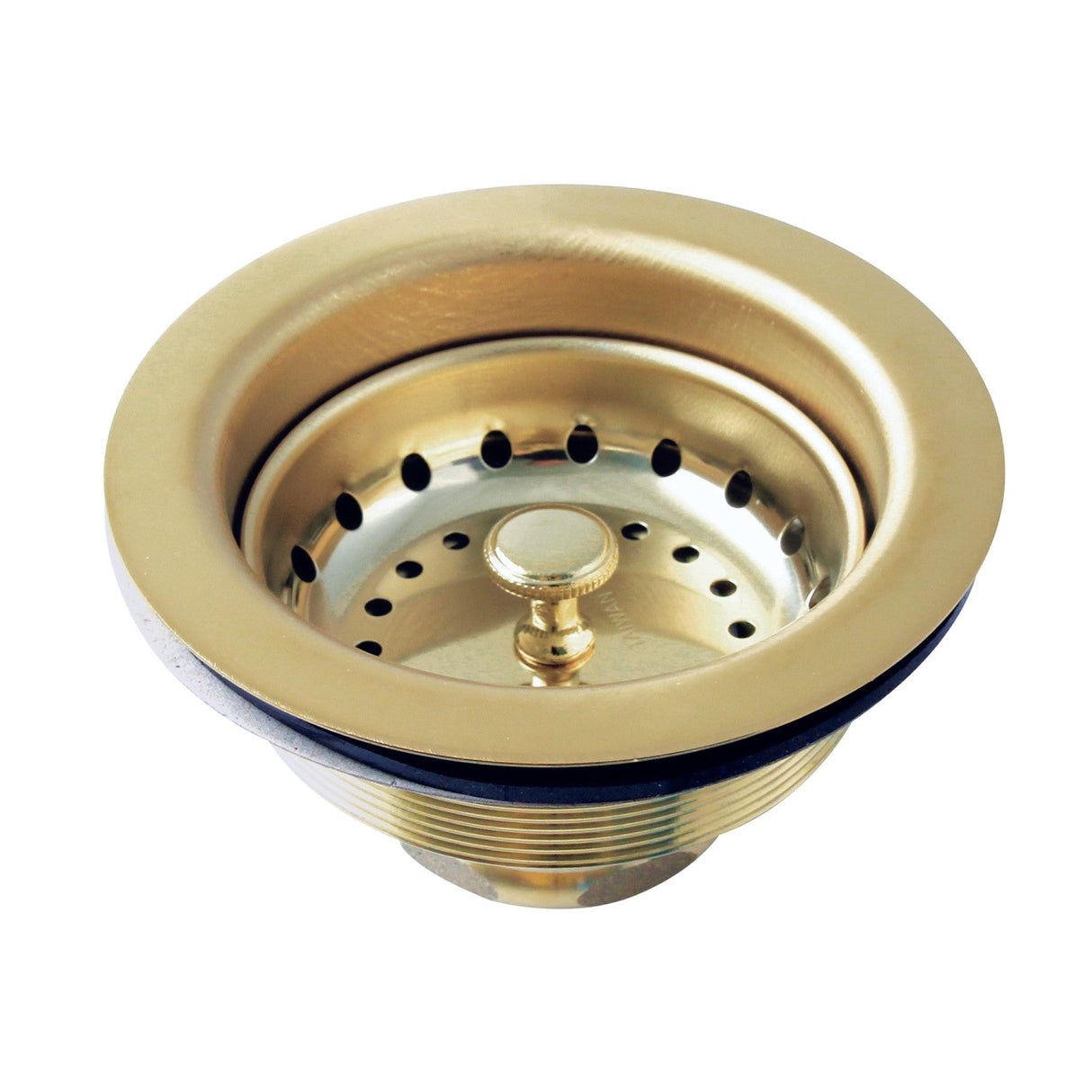 Fresno K121BPB 3-1/2 Inch Kitchen Sink Basket Strainer Only, Polished Brass