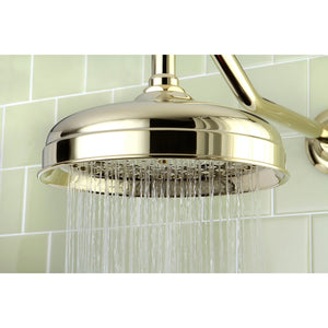Victorian K124A2 8-Inch Brass Shower Head, Polished Brass