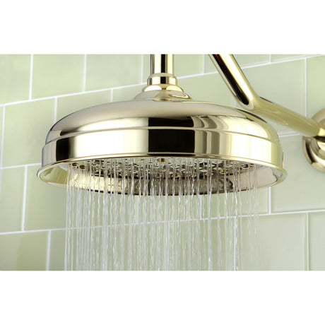 Victorian K124A2 8-Inch Brass Shower Head, Polished Brass