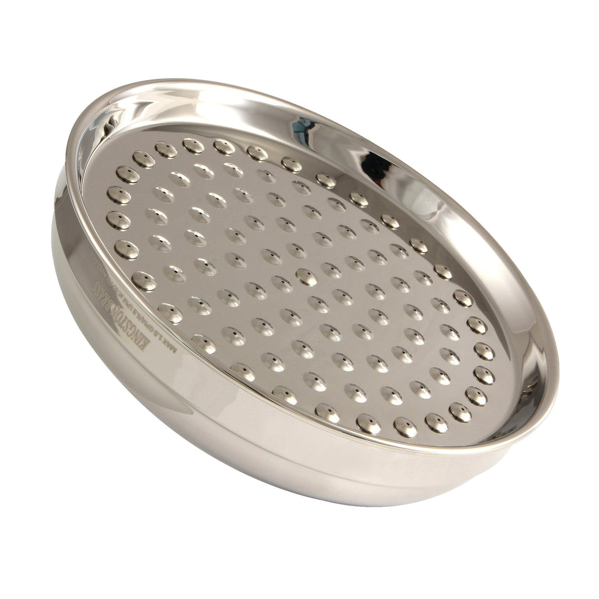 Victorian K124A6 8-Inch Brass Shower Head, Polished Nickel
