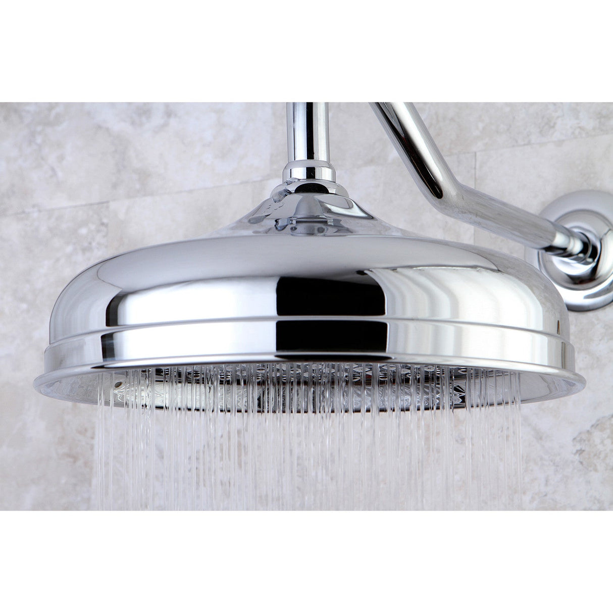 Victorian K125A1 10-Inch Brass Shower Head, Polished Chrome