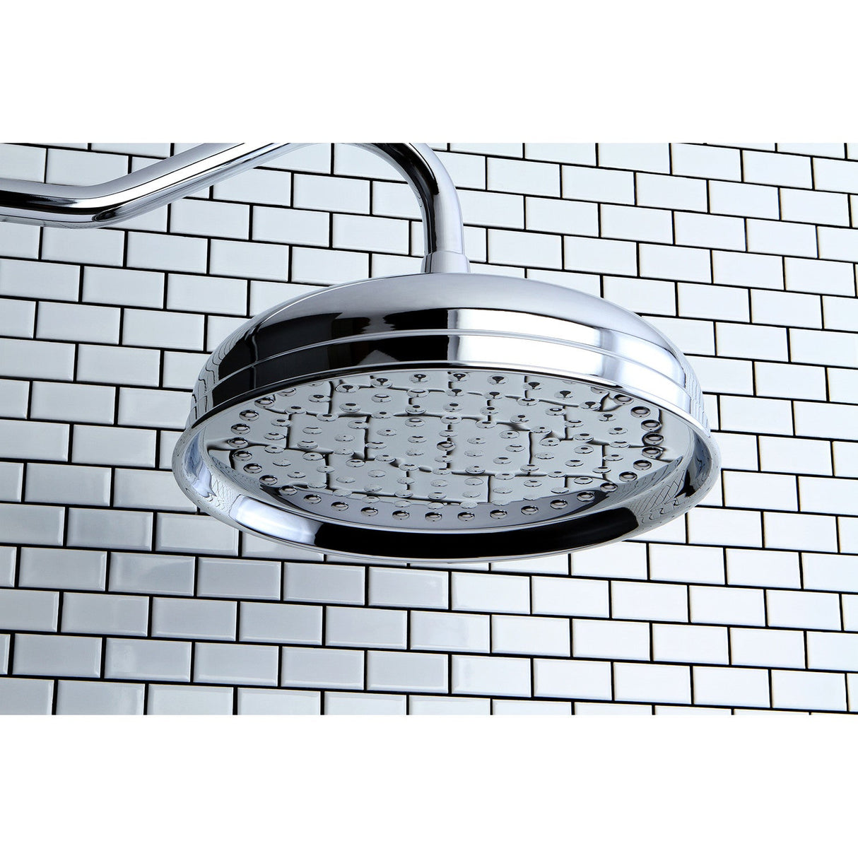 Victorian K125A1 10-Inch Brass Shower Head, Polished Chrome