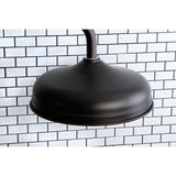 Victorian K125A5 10-Inch Brass Shower Head, Oil Rubbed Bronze