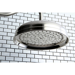 Victorian K125A8 10-Inch Brass Shower Head, Brushed Nickel
