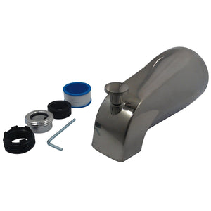 Shower Scape K1273A8 5-3/8 Inch Universal Diverter Tub Spout, Brushed Nickel