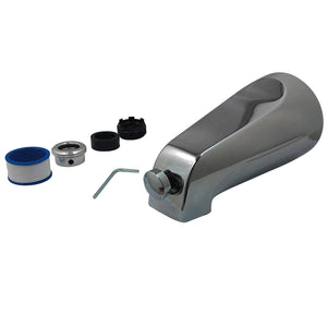 Shower Scape K1288A1 5-1/8 Inch Universal Diverter Tub Spout, Polished Chrome