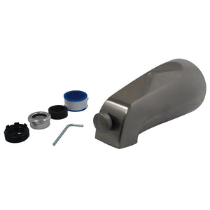 Shower Scape K1288A8 5-1/8 Inch Universal Diverter Tub Spout, Brushed Nickel