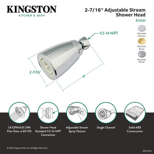 Shower Scape K130A2 2-3/8 Inch Plastic Showerhead, Polished Brass