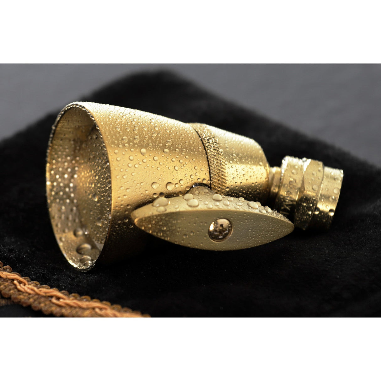 Made To Match K132A7 2-1/4 Inch Brass Adjustable Shower Head, Brushed Brass