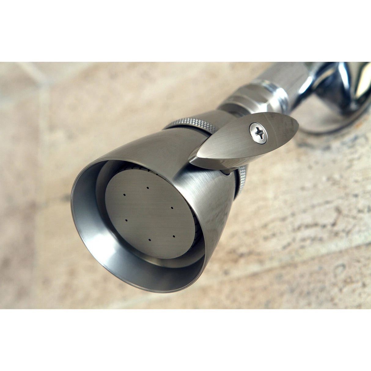 Made To Match K132A8 2-1/4 Inch Brass Adjustable Shower Head, Brushed Nickel