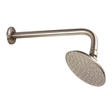 Victorian K135A8CK 5-1/4 Inch Brass Shower Head with 12-Inch Shower Arm, Brushed Nickel
