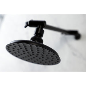 Victorian K135K0MB 5-1/4 Inch Brass Shower Head with 10-Inch High-Low Shower Arm, Matte Black