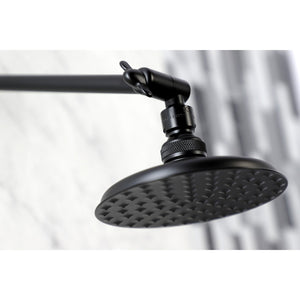 Victorian K135K0MB 5-1/4 Inch Brass Shower Head with 10-Inch High-Low Shower Arm, Matte Black