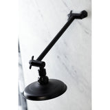 Victorian K135K0MB 5-1/4 Inch Brass Shower Head with 10-Inch High-Low Shower Arm, Matte Black