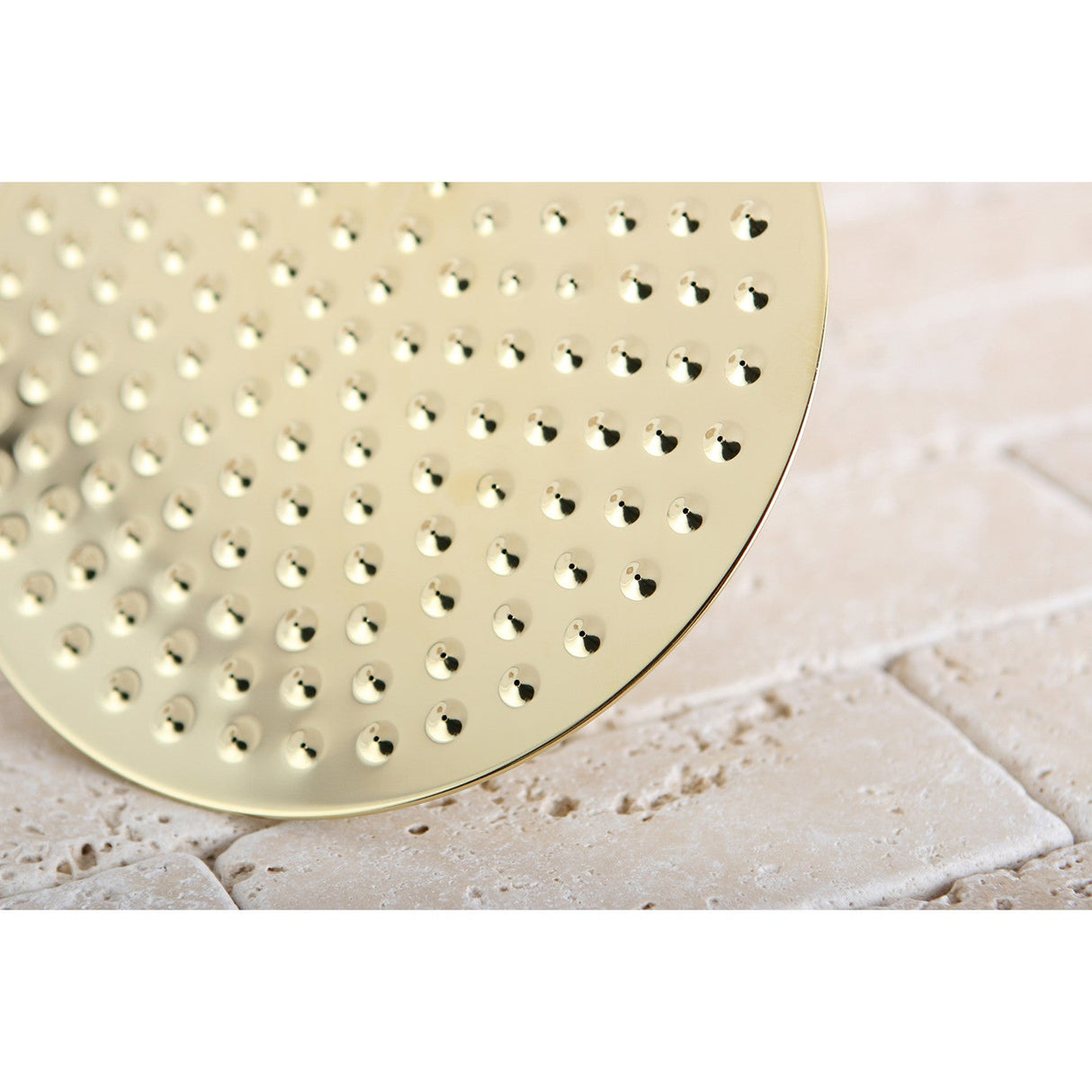 Shower Scape K136A2 7-3/4 Inch Brass Shower Head, Polished Brass