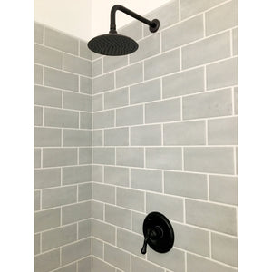 Shower Scape K136A5CK 7-3/4 Inch Brass Shower Head with 12-Inch Shower Arm, Oil Rubbed Bronze