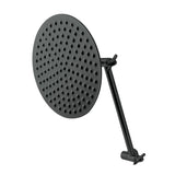 Shower Scape K136K0MB 7-3/4 Inch Brass Shower Head with 10-Inch High-Low Shower Arm, Matte Black