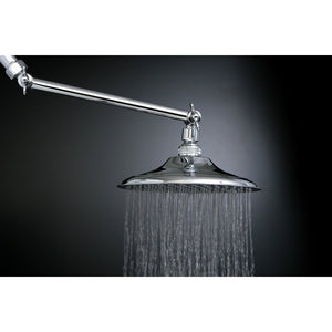 Shower Scape K136K1 7-3/4 Inch Brass Shower Head with 10-Inch High-Low Shower Arm, Polished Chrome