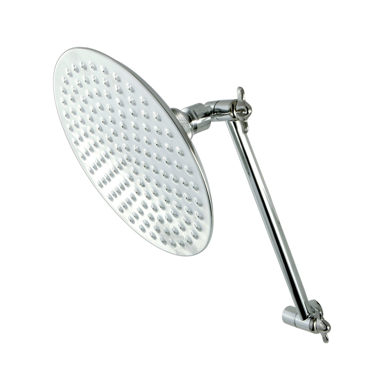 Shower Scape K136K1 7-3/4 Inch Brass Shower Head with 10-Inch High-Low Shower Arm, Polished Chrome