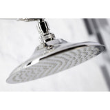 Shower Scape K136K6 7-3/4 Inch Brass Shower Head with 10-Inch High-Low Shower Arm, Polished Nickel