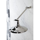 Shower Scape K136K6 7-3/4 Inch Brass Shower Head with 10-Inch High-Low Shower Arm, Polished Nickel