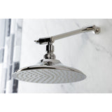 Shower Scape K136K6 7-3/4 Inch Brass Shower Head with 10-Inch High-Low Shower Arm, Polished Nickel