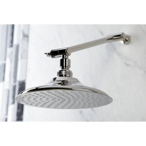 Shower Scape K136K6 7-3/4 Inch Brass Shower Head with 10-Inch High-Low Shower Arm, Polished Nickel