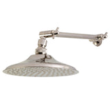 Shower Scape K136K6 7-3/4 Inch Brass Shower Head with 10-Inch High-Low Shower Arm, Polished Nickel