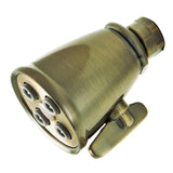 Shower Scape K137A3 2-1/4 Inch Brass Adjustable Shower Head, Antique Brass