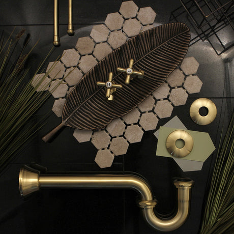 Shower Scape K150F7 Shower Arm Flange, Brushed Brass