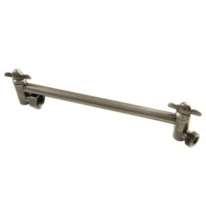 Plumbing Parts K153A4 10-Inch Adjustable High-Low Shower Arm, Black Stainless