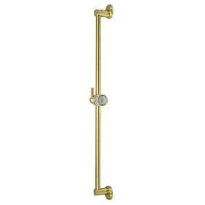Shower Scape K180A2 24-Inch Shower Slide Bar with Pin Mount Hook, Polished Brass