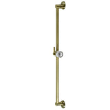 Shower Scape K180A3 24-Inch Shower Slide Bar with Pin Mount Hook, Antique Brass