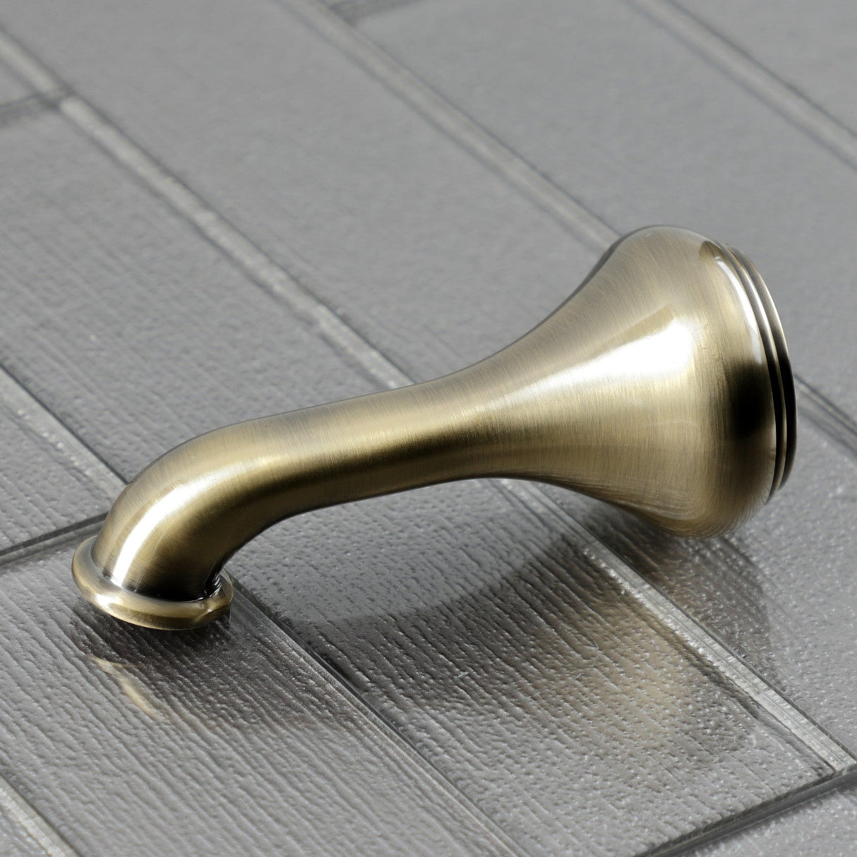 Shower Scape K184C3 5-Inch Non-Diverter Tub Spout, Antique Brass