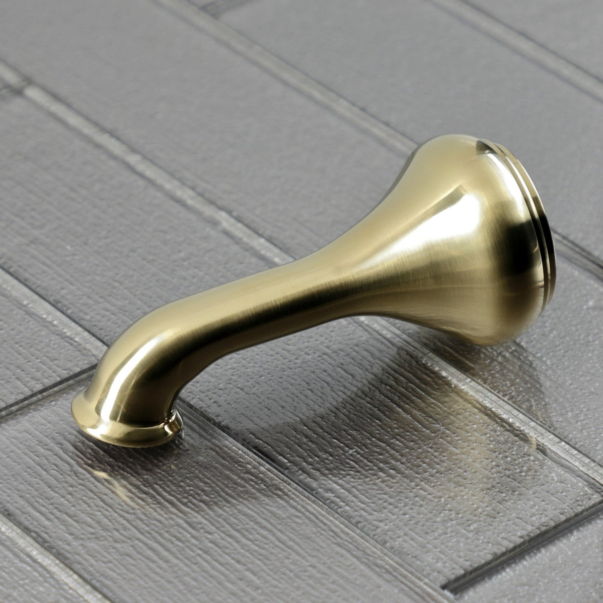 Shower Scape K184C7 5-Inch Non-Diverter Tub Spout, Brushed Brass