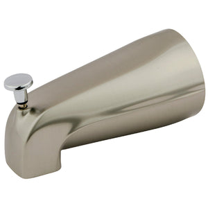 Shower Scape K188A7 5-1/4 Inch Diverter Tub Spout, Brushed Nickel/Polished Chrome