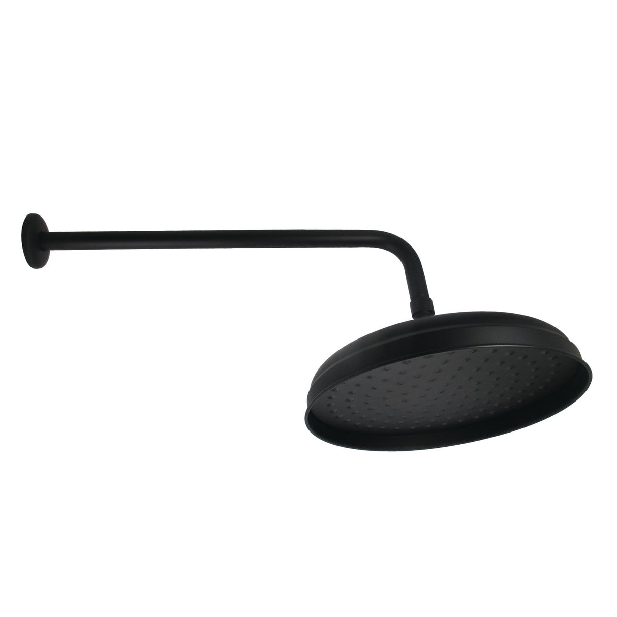 Shower Scape K225K10 10-Inch Brass Shower Head with 17-Inch Shower Arm, Matte Black