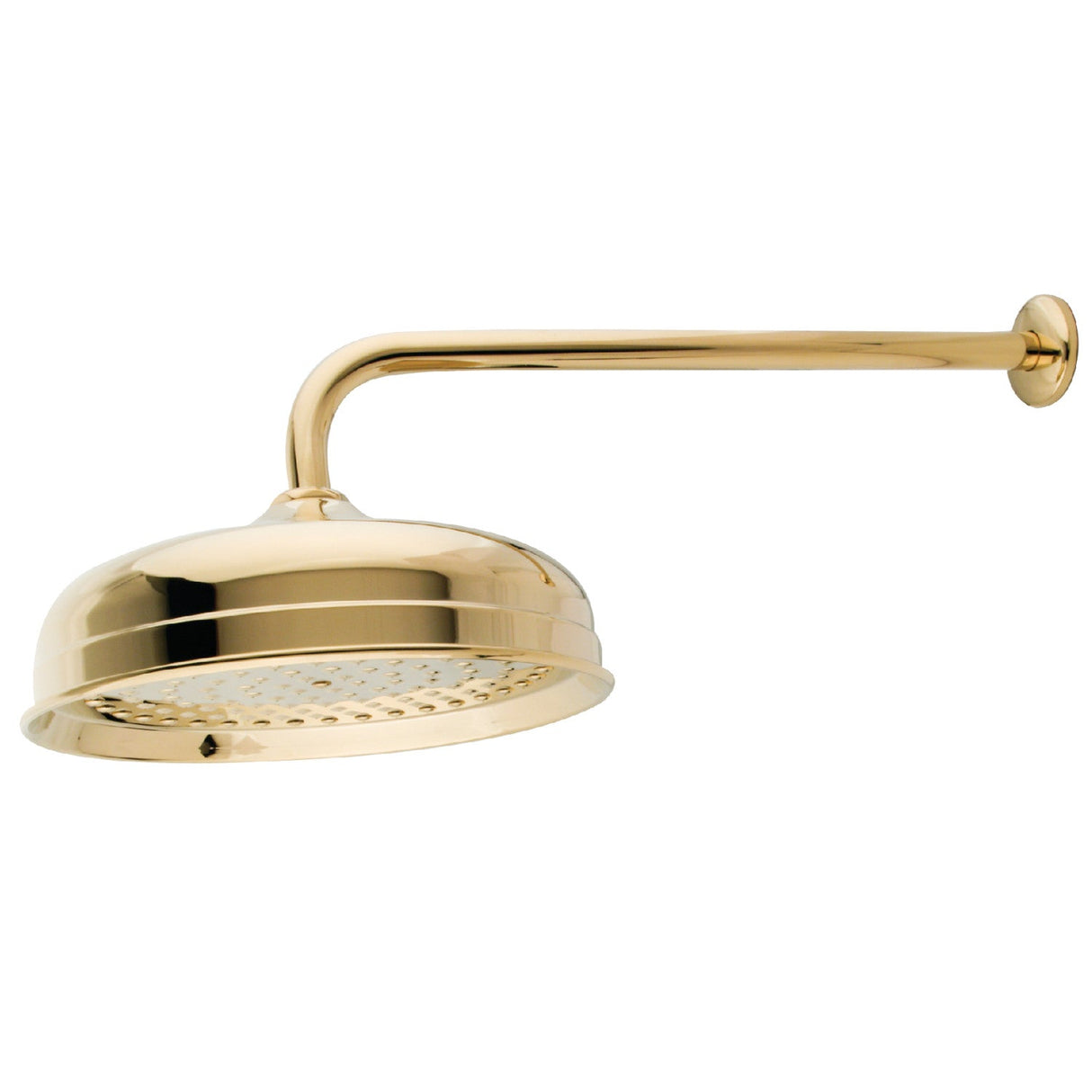 Shower Scape K225K12 10-Inch Brass Shower Head with 17-Inch Shower Arm, Polished Brass