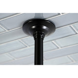 Shower Scape K225K20 10-Inch Brass Shower Head with 17-Inch Ceiling Support, Matte Black
